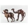 Image 4 : Leather Made Camel and Ram Decorative Figures