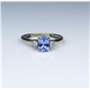 Image 1 : 18CAI-57 TANZANITE  DIAMOND RING