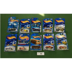 10 NEW IN PACKAGE 1990'S/2000'S HOTWHEELS