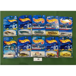 10 NEW IN PACKAGE 1990'S/2000'S HOTWHEELS