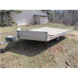 Snow Mobile Trailer-U.S. Carge-Aluminum 8x12 V-Nose comes with ramps