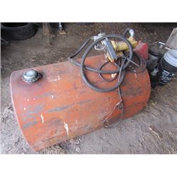 100 Gallon slip tank c/w electric pump Fil-Rite