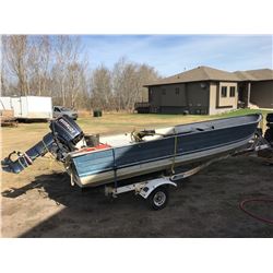 1992 Nordic Deep V 16ft Boat-Evinrude 30hp Engine-Swivel Seats