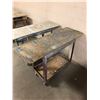 Image 2 : Lot of (2) Light Weight Shop Carts **Wood Top