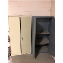Lot of (2) Metal Shop Storage Units