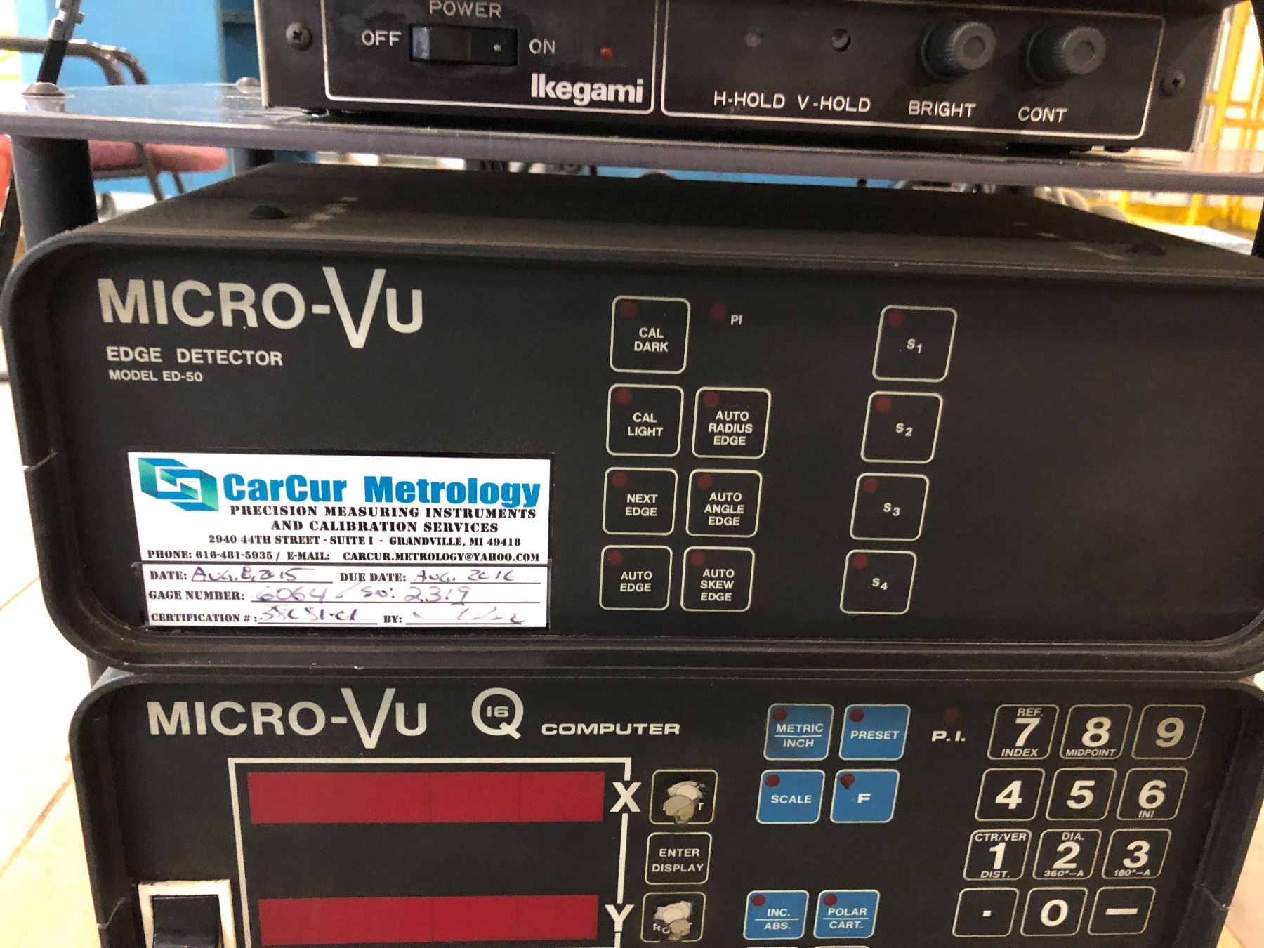 Micro Comparator Micro Vu Optical Comparator w/Measuring Controls - BTM Industrial