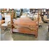 Image 1 : QUEENSIZE MAPLE HEADBOARD AND FOOTBOARD