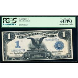 1899 $1 Black Eagle Silver Certificate PCGS 64PPQ