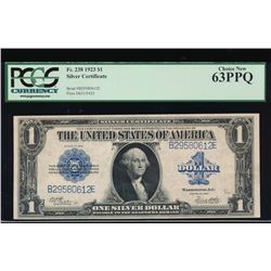 1923 $1 Silver Certificate PCGS 63PPQ