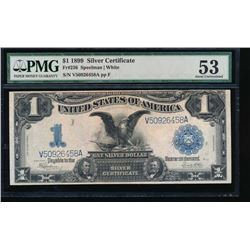 1899 $1 Black Eagle Silver Certificate PMG 53