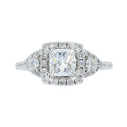 14KT White Gold 1.02ctw Diamond Ring