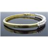 Image 6 : 14KT Two Tone Gold 1.30ctw Diamond Bracelet
