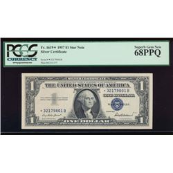 1957 $1 Silver Certificate Star Note PCGS 68PPQ