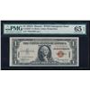 Image 1 : 1935A $1 Hawaii Silver Certificate Star Note PMG 65EPQ