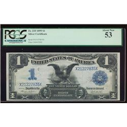 1899 $1 Black Eagle Silver Certificate PCGS 53