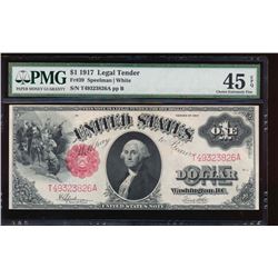 1917 $1 Legal Tender Note PMG 45EPQ