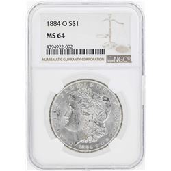 1884-O $1 Morgan Silver Dollar Coin NGC MS64