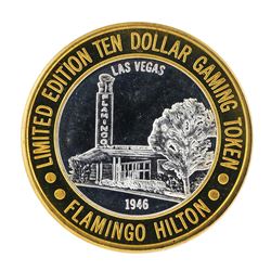 .999 Silver Flamingo Las Vegas Nevada $10 Casino Limited Edition Gaming Token