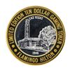 Image 1 : .999 Silver Flamingo Las Vegas Nevada $10 Casino Limited Edition Gaming Token