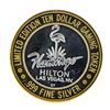 Image 2 : .999 Silver Flamingo Las Vegas Nevada $10 Casino Limited Edition Gaming Token