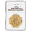 Image 1 : 1895 $20 Liberty Head Double Eagle Gold Coin NGC MS61