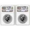 Image 2 : Lot of (2) 2018 Niue $2 Star Wars Stormtrooper Silver Coins NGC MS70 Early Relea