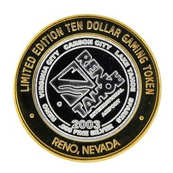 .999 Silver Reno Tahoe International Airport $10 Casino Limited Edition Gaming T