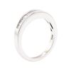 Image 4 : 14KT White Gold 0.50 ctw Princess Cut Diamond Band