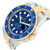 Image 5 : Rolex Submariner Steel 18K Yellow Gold Blue Dial Mens Watch