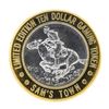 Image 2 : .999 Silver Sam's Town Las Vegas $10 Limited Edition Casino Gaming Token