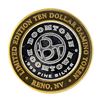 Image 1 : .999 Silver Boomtown Reno, NV $10 Casino Gaming Token Limited Edition