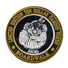 Image 2 : .999 Silver Boardwalk Casino Las Vegas, NV $10 Limited Edition Gaming Token