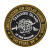 Image 1 : .999 Silver Treasure Island Las Vegas, Nevada $10 Casino Limited Edition Gaming