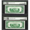 Image 2 : (2) Consec. 1929 $20 Federal Reserve Bank Chicago Notes PMG Gem Uncirculated 65/