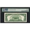 Image 2 : 1934D $5 Silver Certificate Note Wide I Fr.1654w PMG Choice About Uncirculated 5