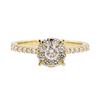 Image 2 : 14KT Yellow Gold 0.58 ctw Diamond Ring