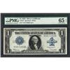 Image 1 : 1923 $1 Silver Certificate Note Fr.237 PMG Gem Uncirculated 65EPQ