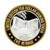 Image 1 : .999 Silver The Mirage Las Vegas, Nevada $10 Casino Limited Edition Gaming Token