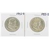 Image 1 : Lot of 1952-D & 1953-D Franklin Half Dollar Silver Coins