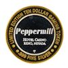 Image 1 : .999 Silver Peppermill Hotel Casino Reno, NV $10 Casino Limited Edition Gaming T