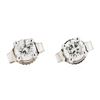 Image 1 : 14KT White Gold 0.47 ctw Diamond Studs