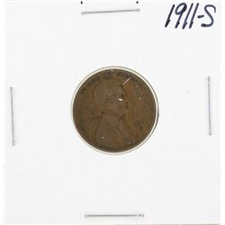 1911-S Lincoln Wheat Cent Coin