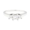 Image 2 : 14KT White Gold 0.60 ctw Diamond Ring