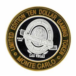 .999 Silver Monte Carlo Las Vegas, Nevada $10 Casino Limited Edition Gaming Toke