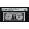 Image 1 : 1935A $1 Hawaii Silver Certificate WWII Emergency Note PMG Gem Uncirculated 65EP