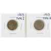 Image 1 : Lot of 1913 TYPE I & 1913 TYPE II Buffalo Nickel Coins