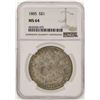 Image 1 : 1885 $1 Morgan Silver Dollar Coin NGC MS64