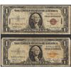 Image 1 : Lot of 1935A $1 North Africa & Hawaii Silver Certificate WWII Emergency Notes