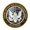 Image 1 : .999 Silver Gold Coast Las Vegas, Nevada $10 Casino Limited Edition Gaming Token