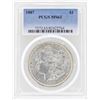 Image 1 : 1887 $1 Morgan Silver Dollar Coin PCGS MS63
